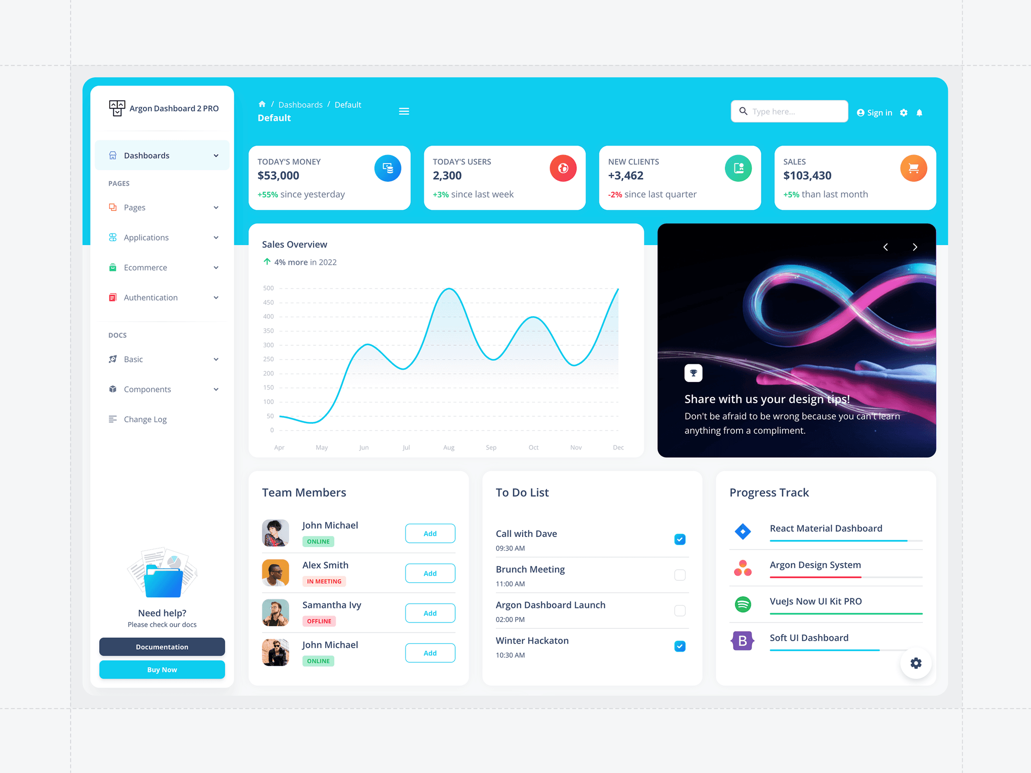 Argon Dashboard - Admin Dashboard